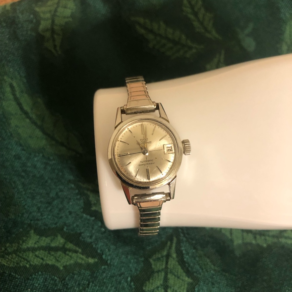 Vintage 1950’s Glycine Automatic Compressor Women’s Wristwatch WORKS